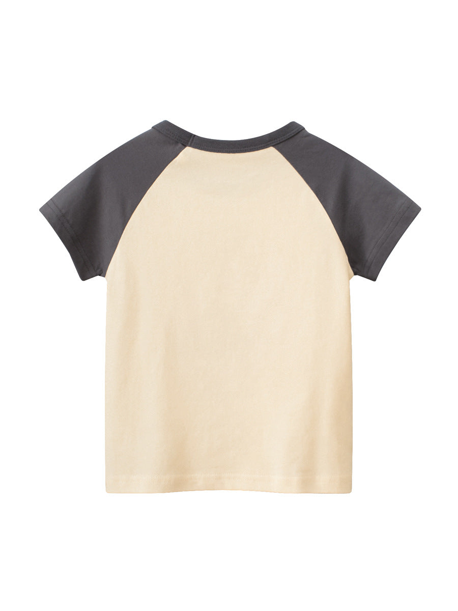 Boys’ Cartoon Animals Pattern T-Shirt In European And American Style, MyKids-USA®, Baby & Toddler Tops, MyKids-USA - - - - - - -