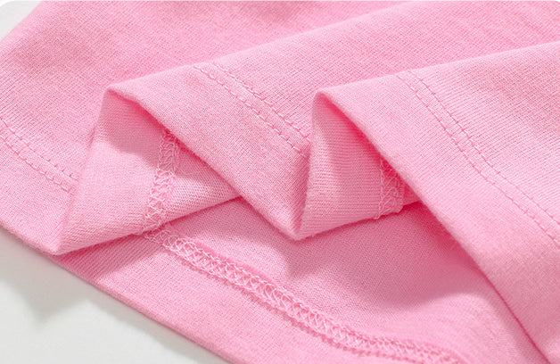 Baby Girl Rabbit Cartoon Floral Ruffle Short Sleeve O-Neck Cotton Summer T-Shirt, MyKids-USA®, Baby & Toddler Tops, MyKids-USA - - - - - - -