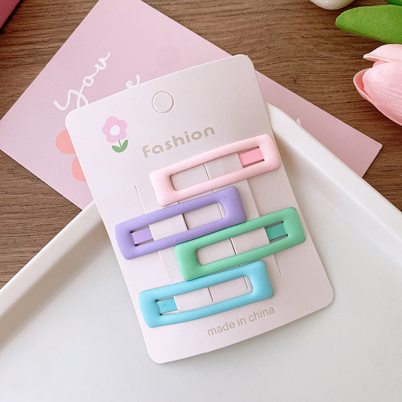 Collection Of 4 Versatile Hollow-Out Hair Clips, MyKids-USA®, Hair Pins, Claws & Clips, MyKids-USA - Size/Age - Average Size (0-12Y) - Color - Light Blue - - - TR2403112351-C