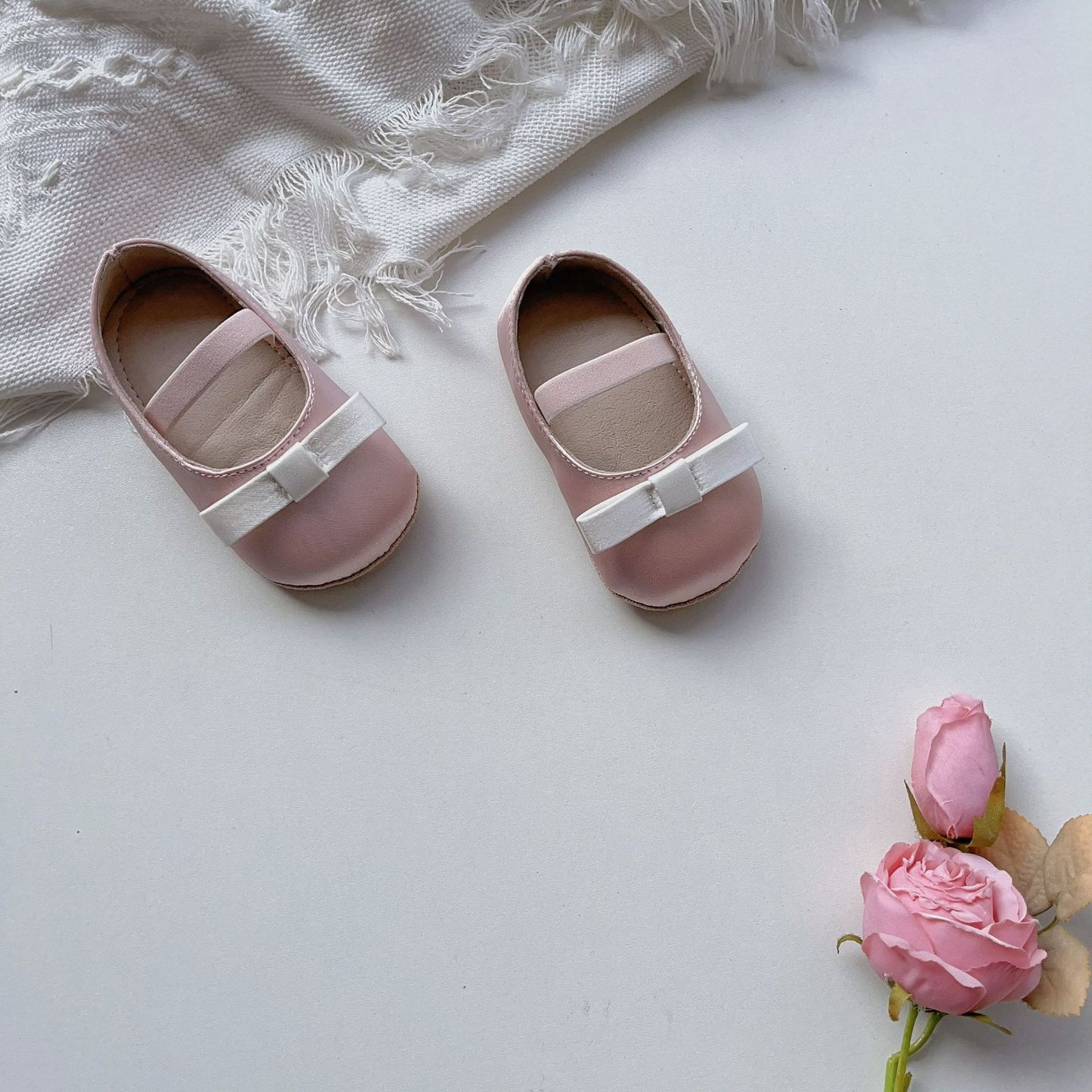 Spring Baby Girl Cute Bow Toddler Soft-Sole Anti-Slip Walking Shoes, MyKids-USA®, Shoes, MyKids-USA - Size/Age - insole length 11.00 cm - Color - Pink - - - TR2401271044-B