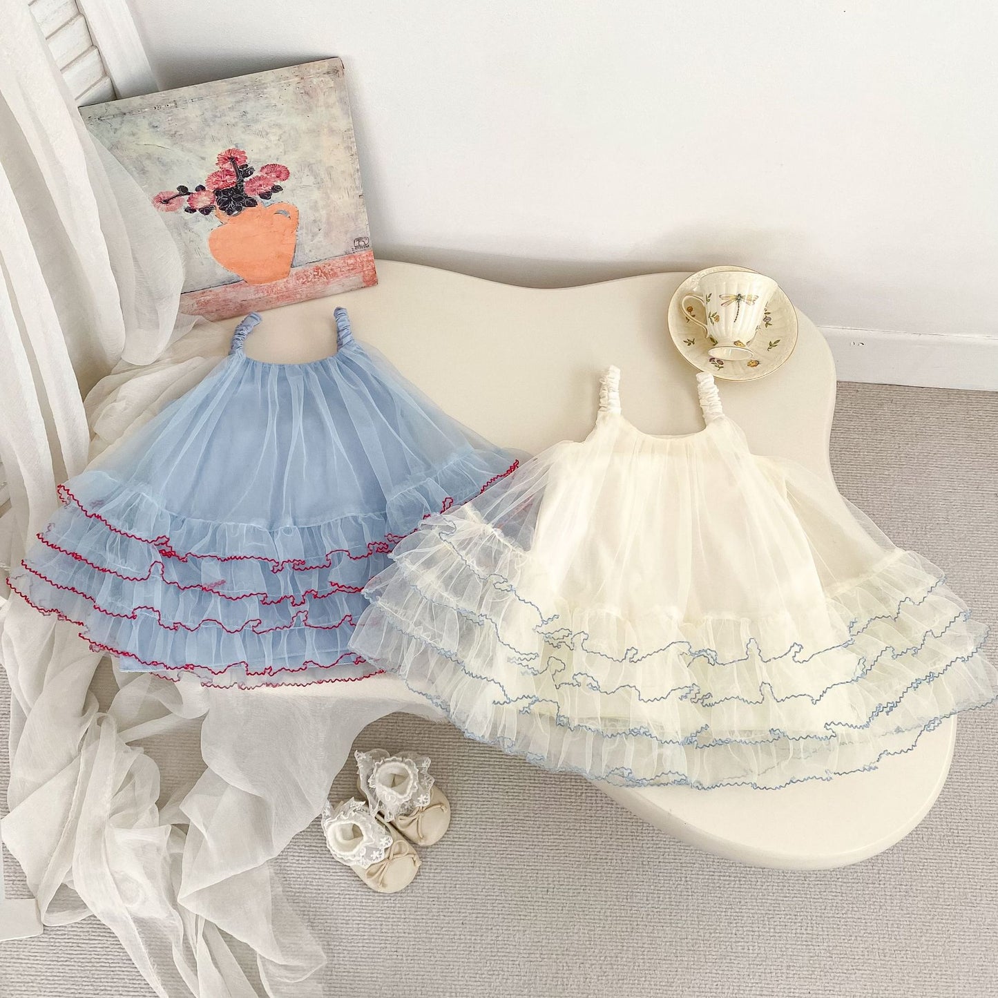 Summer Arrival Baby Girls Sleeveless Tulle Dress, MyKids-USA®, Baby & Children's Dresses, MyKids-USA - - - - - - - .