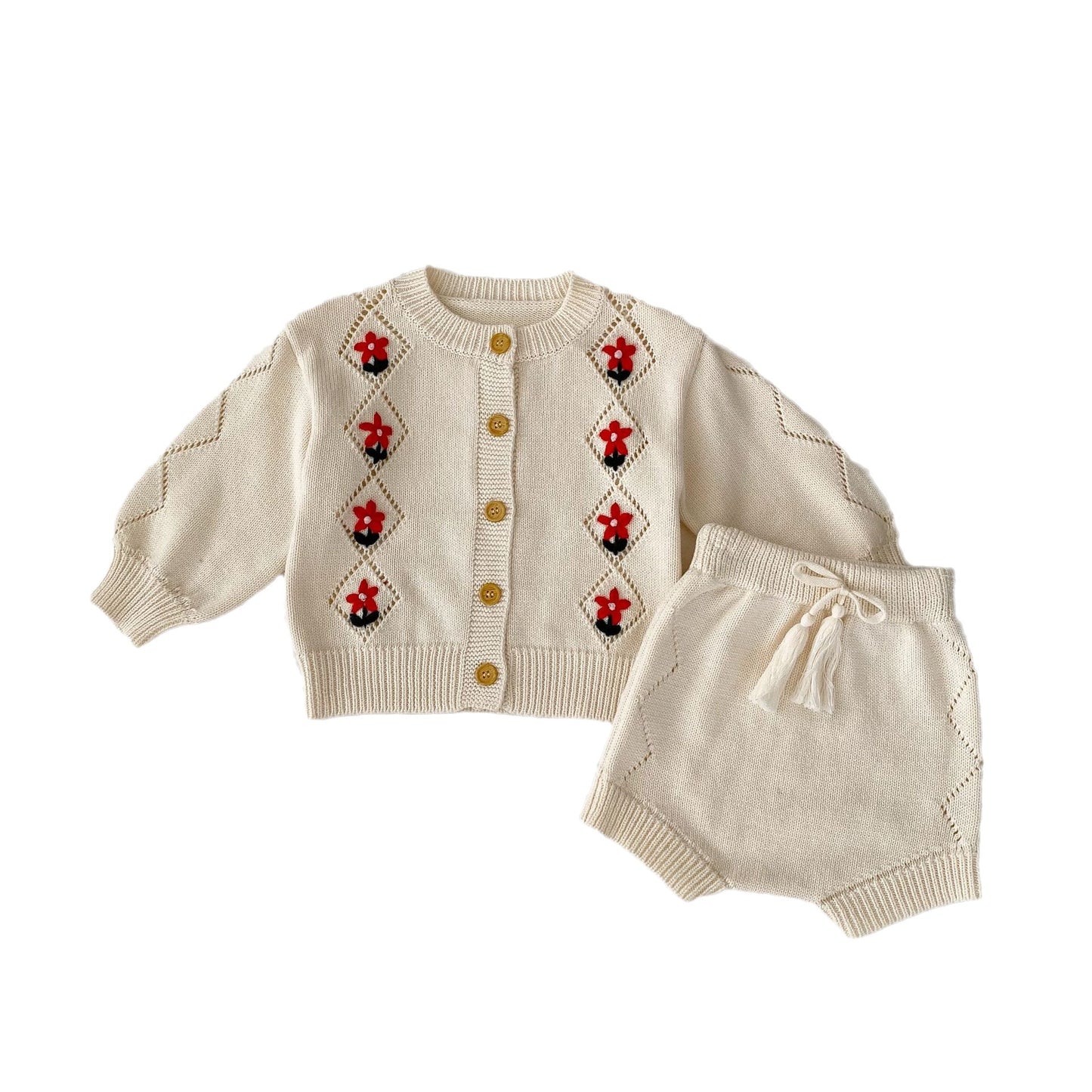 Autumn Baby Girl Floral Graphic Handknit Quality Sets, MyKids-USA®, Baby & Toddler Outfits, MyKids-USA - - - - - - -