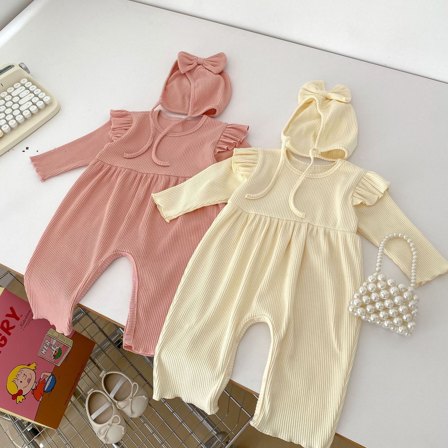 Autumn Simple Style Solid Color Basic Rompers, MyKids-USA®, Baby One-Pieces, MyKids-USA - - - - - - -