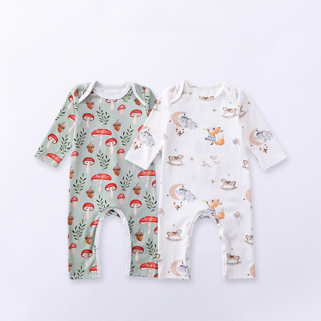 Cartoon Pattern Soft Cotton Sleeper Romper, MyKids-USA®, Baby One-Pieces, MyKids-USA - - - - - - -