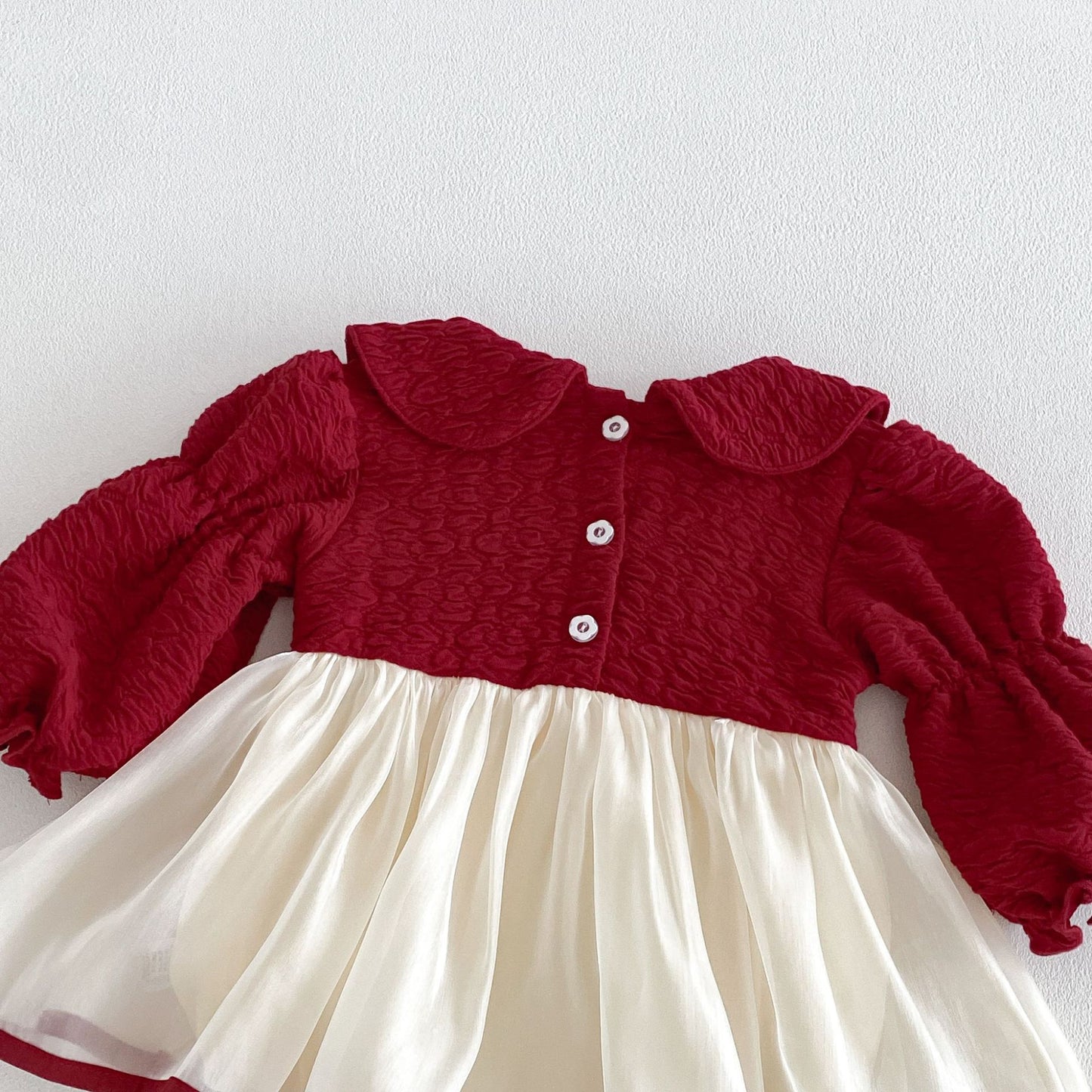 MyKids-USA® Autumn Arrival Baby Girls Long Sleeves Cute Color Patchwork Bodysuit Dress