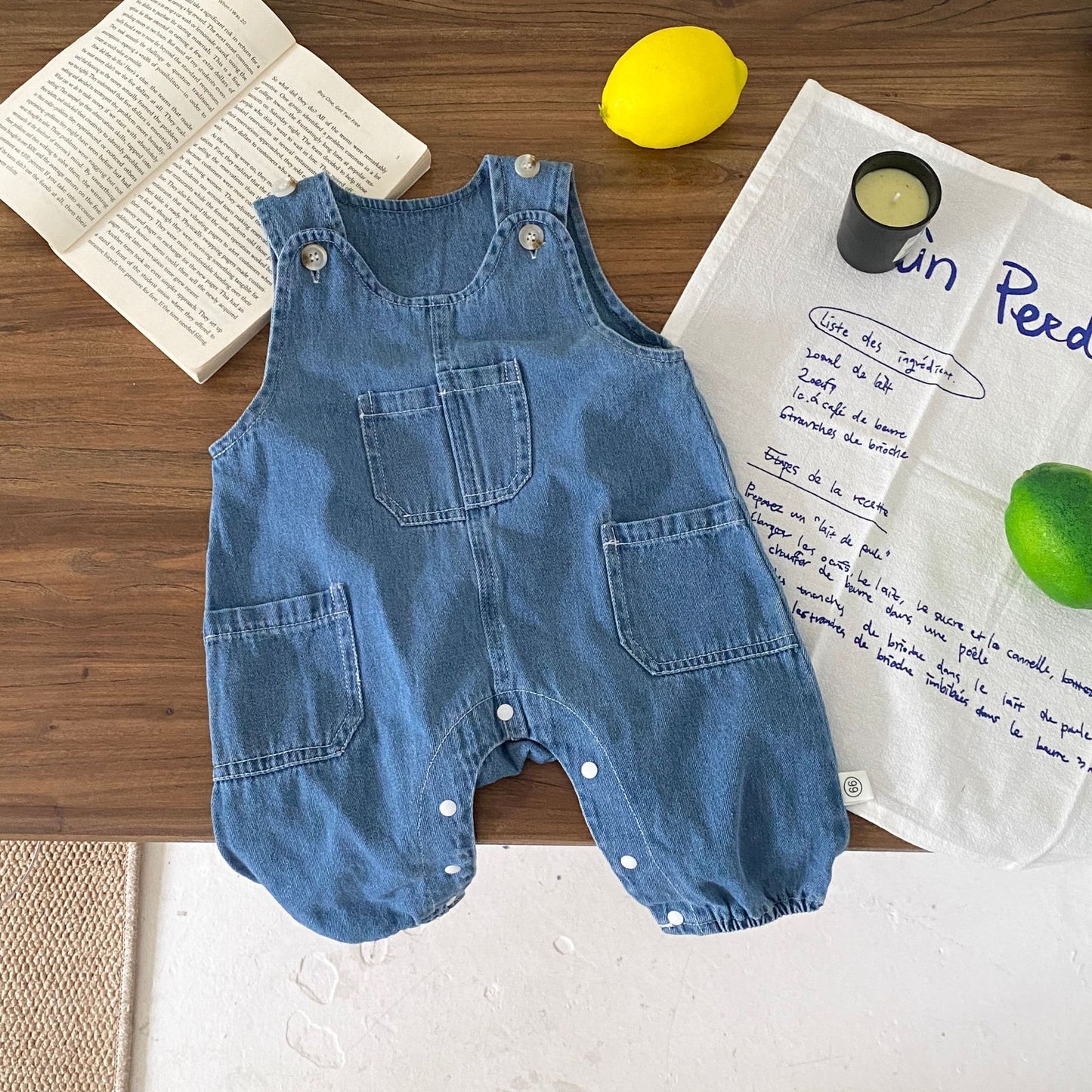 Spring and Autumn Baby Kids Unisex Striped Long Sleeves Top and Denim Sleeveless Overalls Clothing Set, MyKids-USA®, Baby & Toddler Outfits, MyKids-USA - - - - - - -