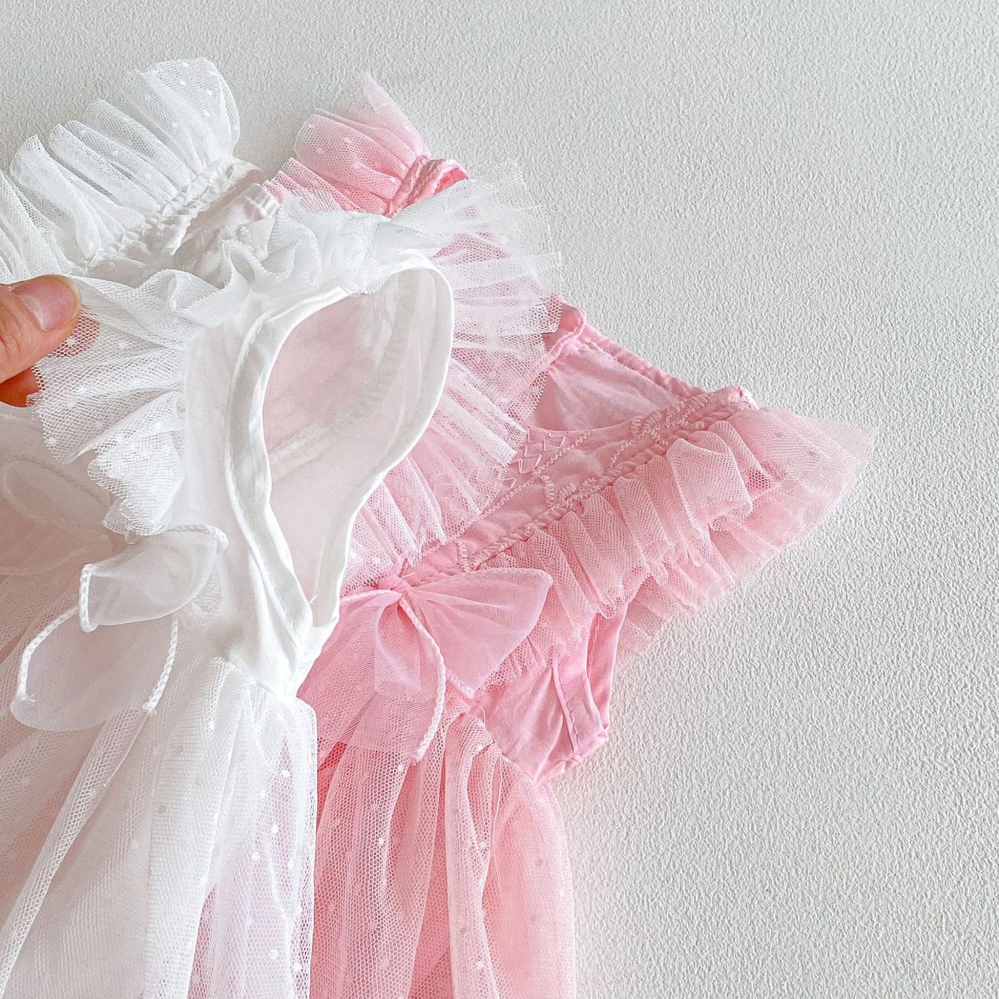 Summer Arrival Baby Girls Sleeveless Flowers Embroidered Pattern Bodysuit Dress, MyKids-USA®, Baby & Toddler Dresses, MyKids-USA - - - - - - - .