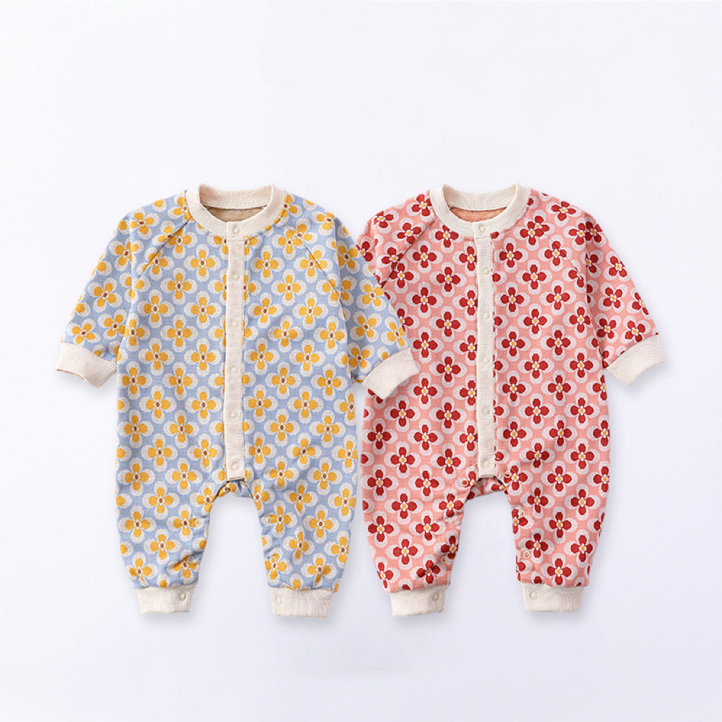 Floral Pattern Autumn Quality Outfits Romper, MyKids-USA®, Baby One-Pieces, MyKids-USA - - - - - - -