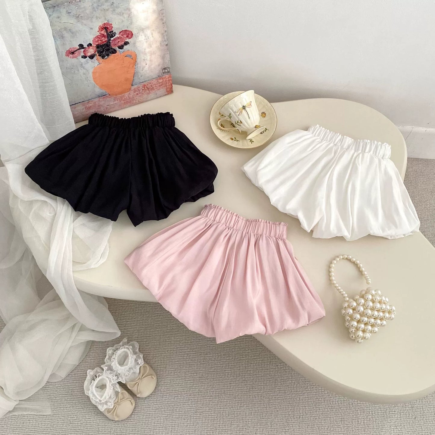 Summer Kids Girls Butterfly Bows Attached Casual Shorts, MyKids-USA®, Baby One-Pieces, MyKids-USA - - - - - - -