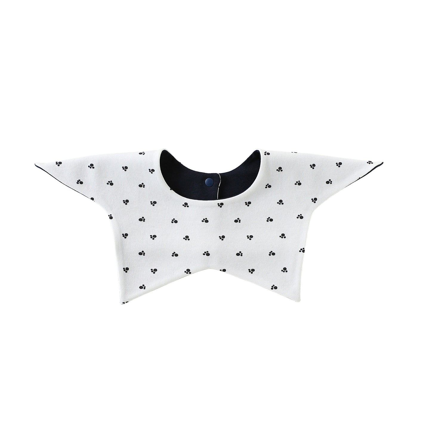 Adorable Geometric Pattern Snap-on Star Shaped Bib, MyKids-USA®, Bibs, MyKids-USA - Size/Age - S (0-3Y) - Color - White - - - TR2605011548-F.