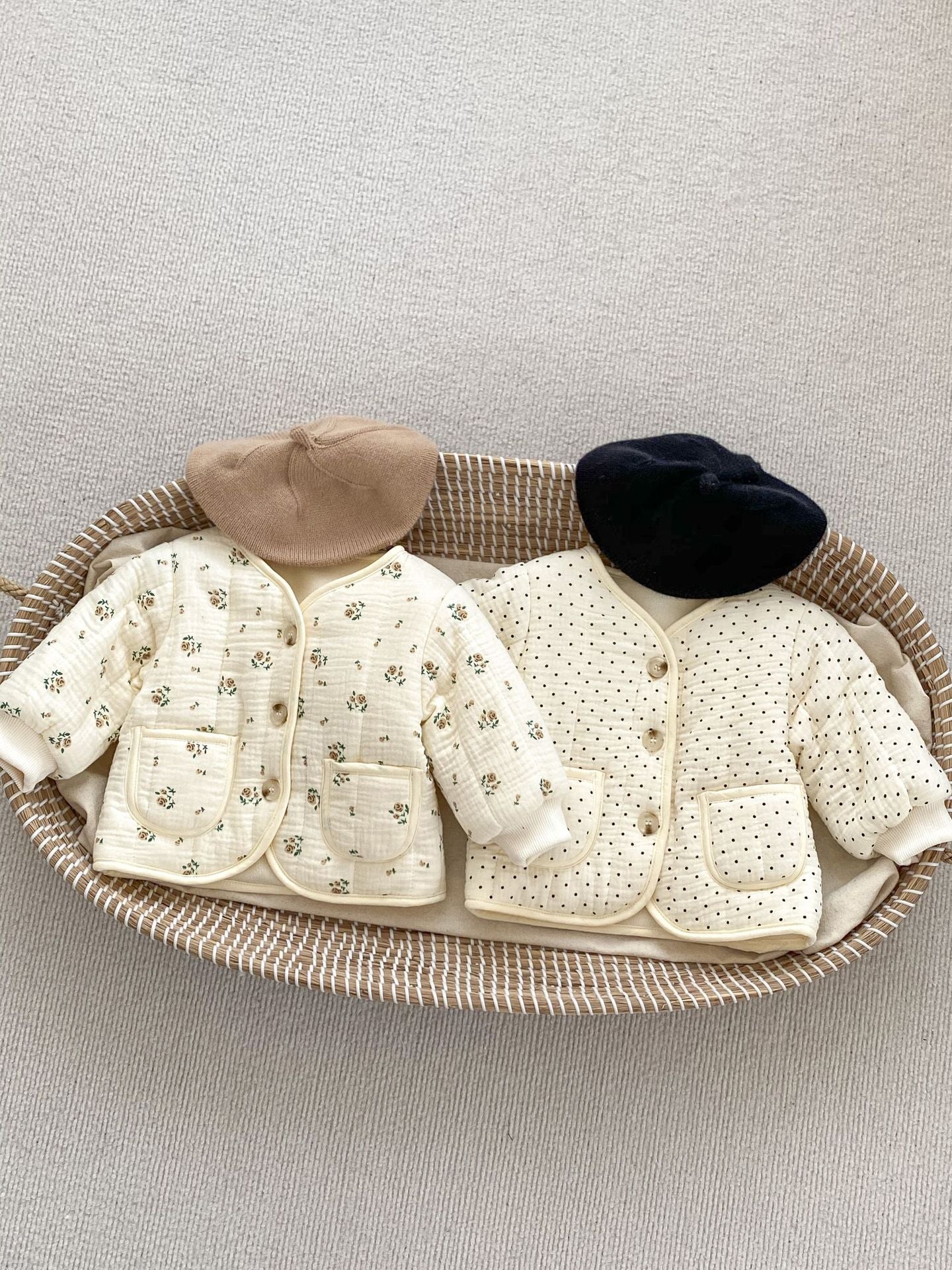 infant winter dress coats Arrival Baby Kids Girls Dots Pattern V Neck Design Thick Jacket Coat – MyKids-USA®