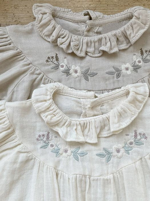 Baby Girl Floral Pattern Ruffle Neck Blouses, MyKids-USA®, Baby & Toddler Outerwear, MyKids-USA - - - - - - -