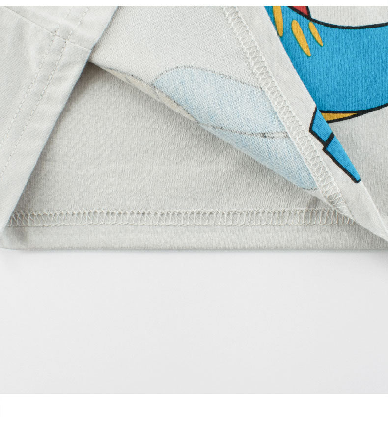 Summer Boys’ Animals Cartoon and Letters Pattern T-shirt in European and American Style, MyKids-USA®, Baby & Toddler Tops, MyKids-USA - - - - - - -