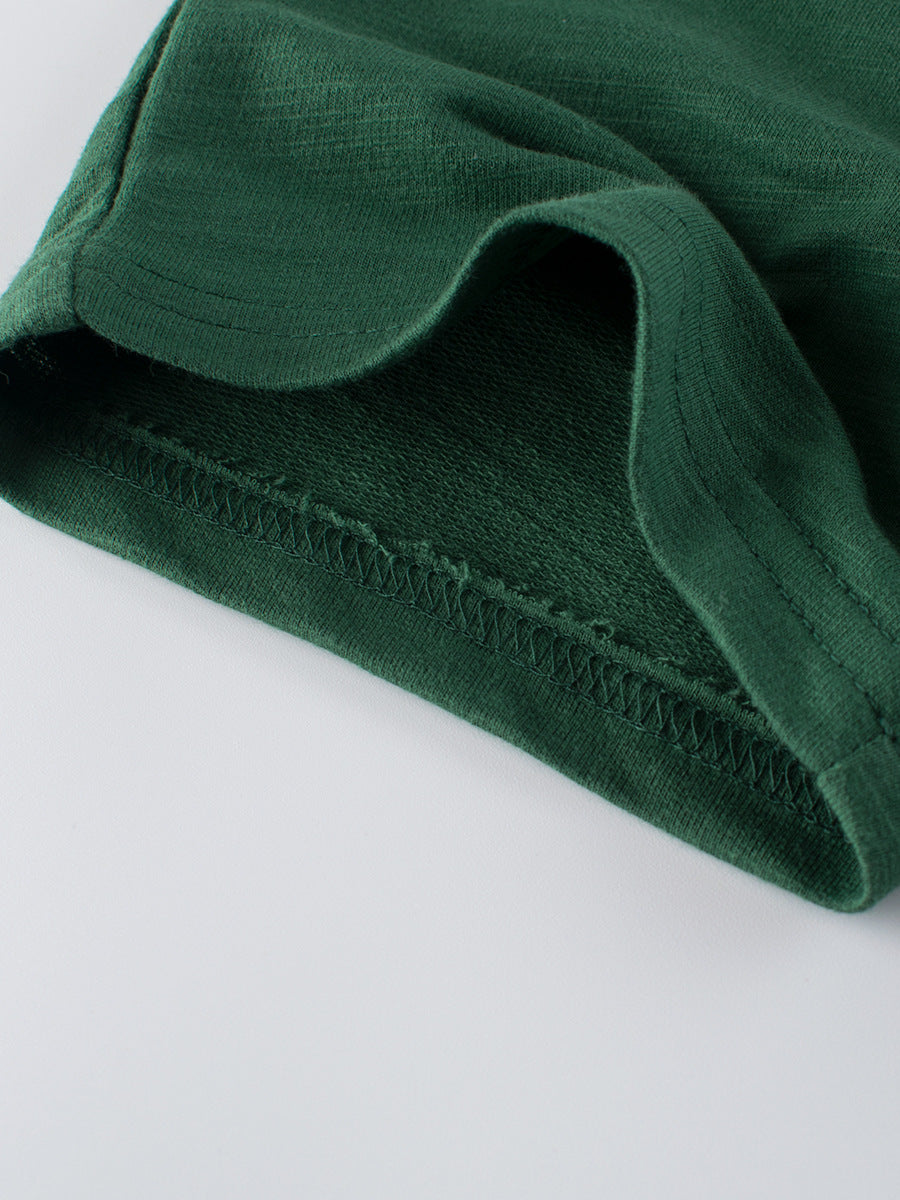 Boys Solid Color Green Soft Casual Style Shorts, MyKids-USA®, Baby & Toddler Bottoms, MyKids-USA - - - - - - -