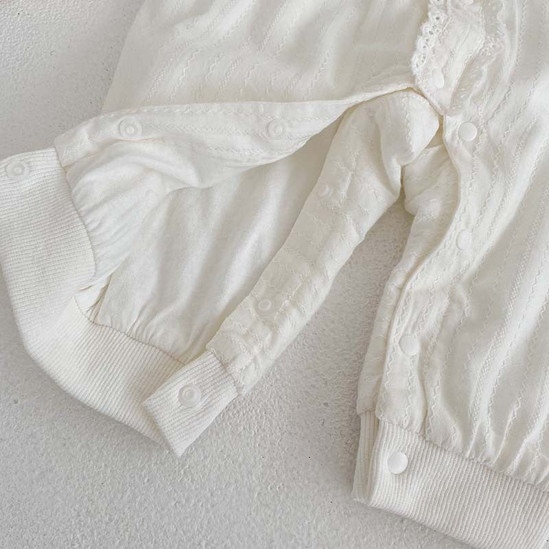 Floral Lace Pattern Princess Romper For Baby Girl, MyKids-USA®, Baby One-Pieces, MyKids-USA - - - - - - -