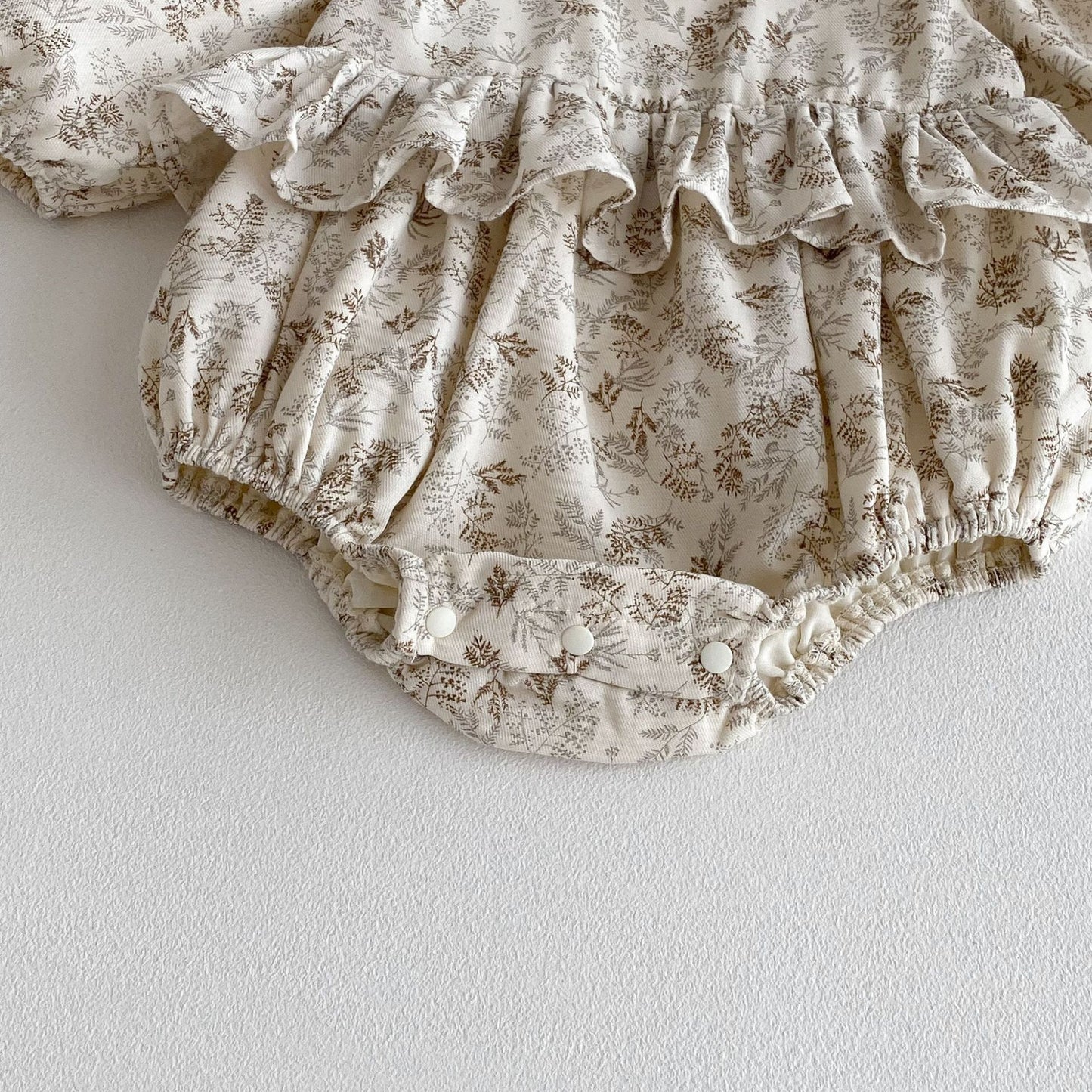 Autumn Arrival Baby Girls Long Sleeves Floral Onesies with Collar, MyKids-USA®, Baby One-Pieces, MyKids-USA - - - - - - -