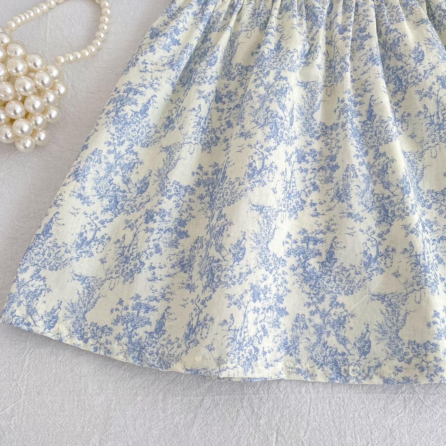 Summer Girls Flowers Pattern Lace Trim Collar Onesies and Dress – Princess Sister Matching Set, MyKids-USA®, Baby & Children's One-Pieces, MyKids-USA - - - - - - - .
