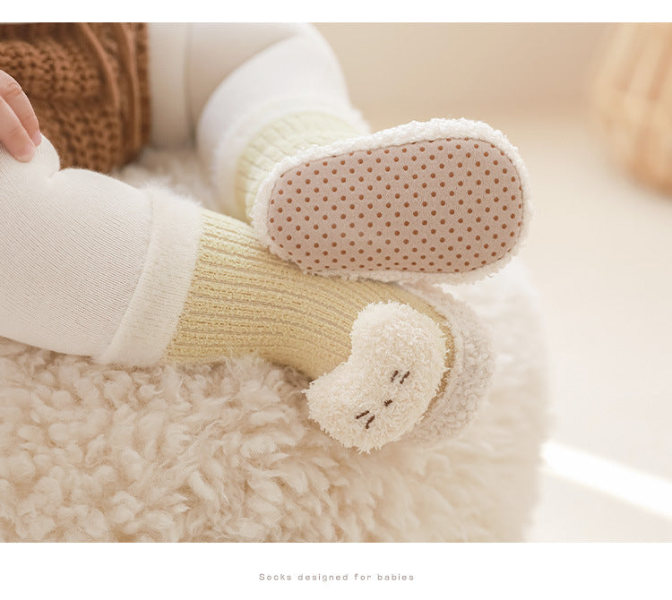 Thickened Winter Toddler Walking Socks, Mid-Calf Floor Shoe Socks, Cartoon Cute Baby Anti-slip Walking Shoes from, MyKids-USA®, Baby & Toddler Socks & Tights, MyKids-USA - - - - - - -