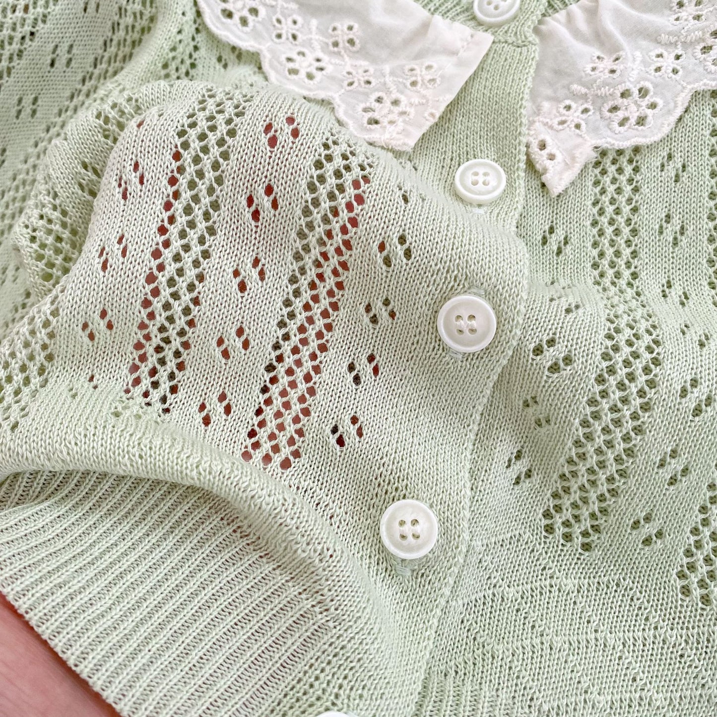 Summer Arrival Baby Unisex Comfortable Hollow-out Striped Pattern Knitted Long Sleeves Knitted Top, MyKids-USA®, Sweaters, MyKids-USA - - - - - - - .
