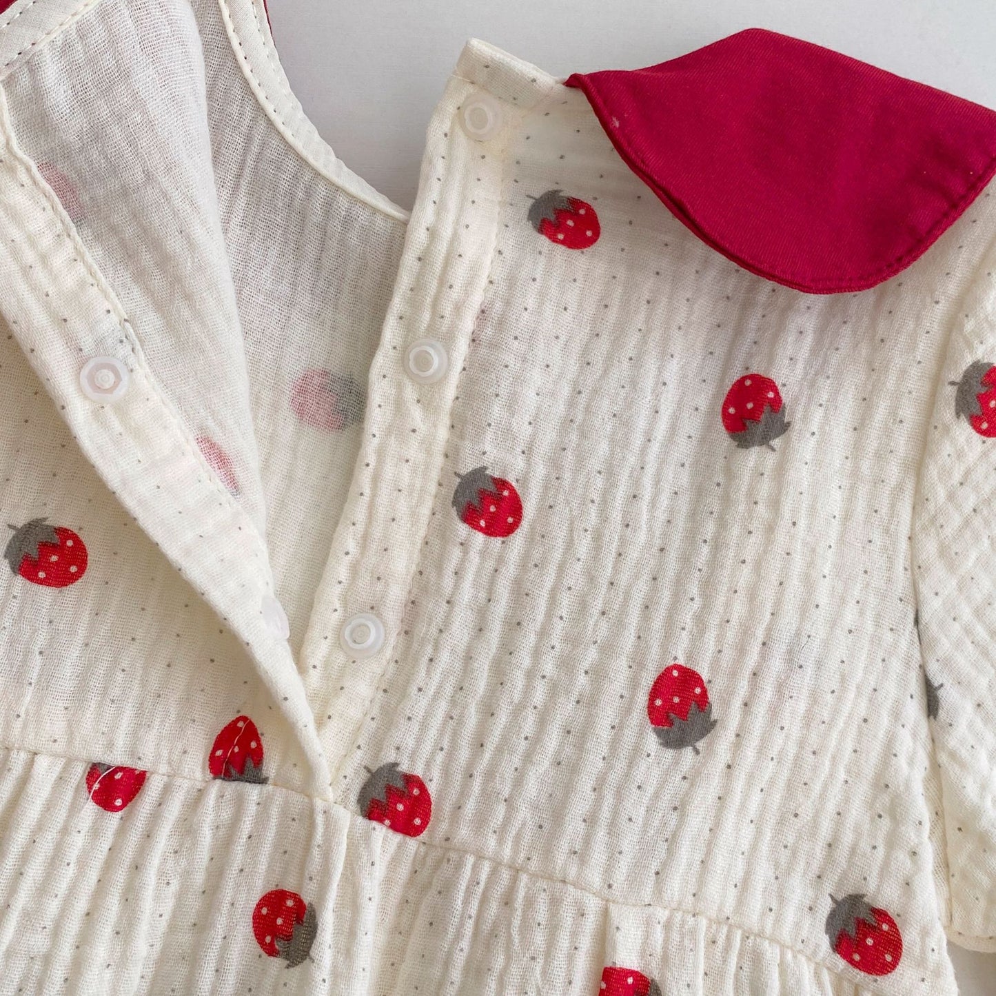 Autumn Arrival Baby Girls Long Sleeves Strawberry Pattern Cute Rompers, MyKids-USA®, Baby One-Pieces, MyKids-USA - - - - - - -