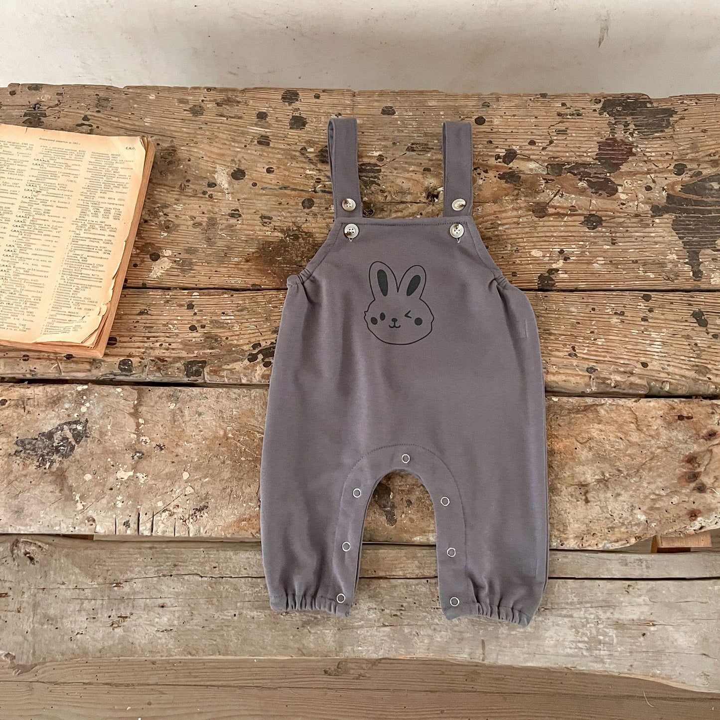 Spring Baby And Kids Unisex Striped Hoodie Top And Rabbit Cartoon Overalls Romper Clothing Set, MyKids-USA®, Baby One-Pieces, MyKids-USA - Size/Age - 66 (3-6M) - Color - Grey - - - TR2401071850-B