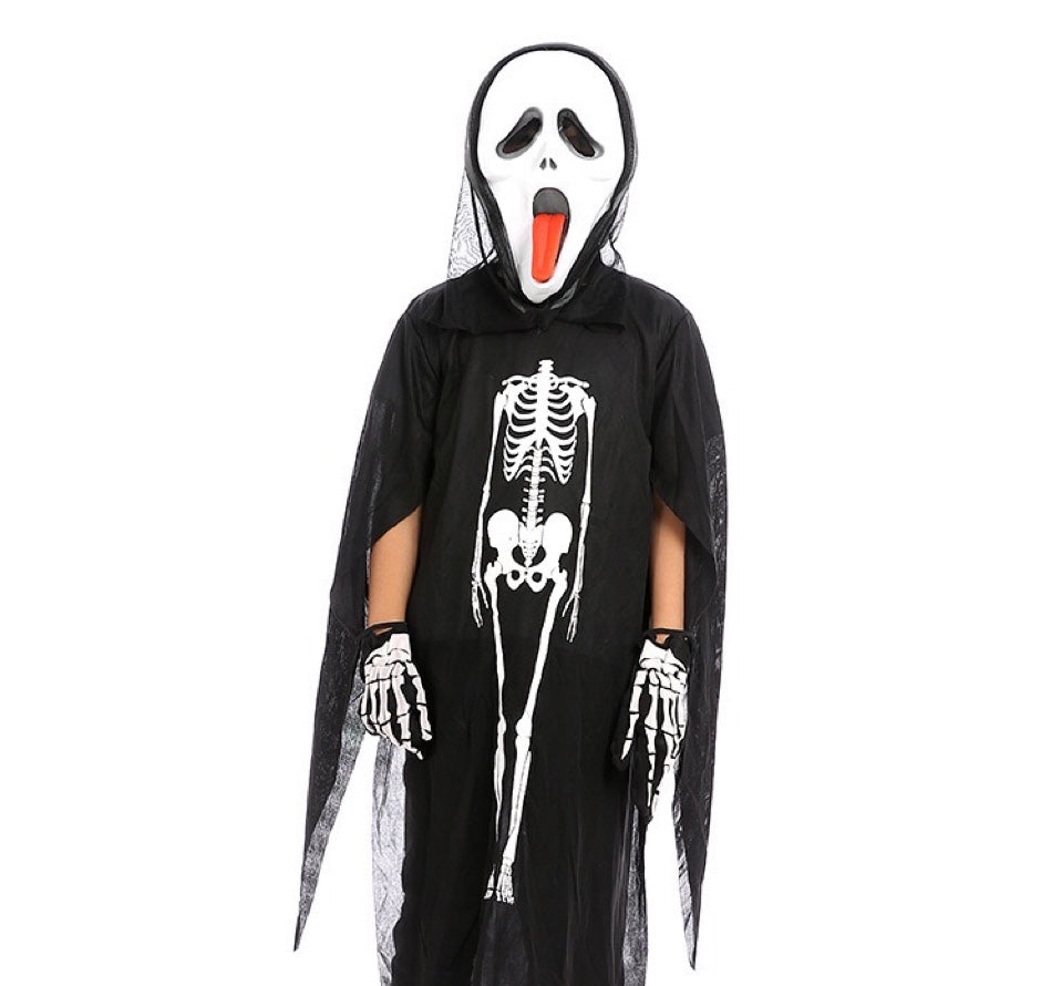 Halloween Skeleton Ghost Clothes & Gloves & Masks Sets, MyKids-USA®, Baby & Toddler Outfits, MyKids-USA - Size/Age - Average Size (0-12Y) - Color - Beige - - - JM2206092351.