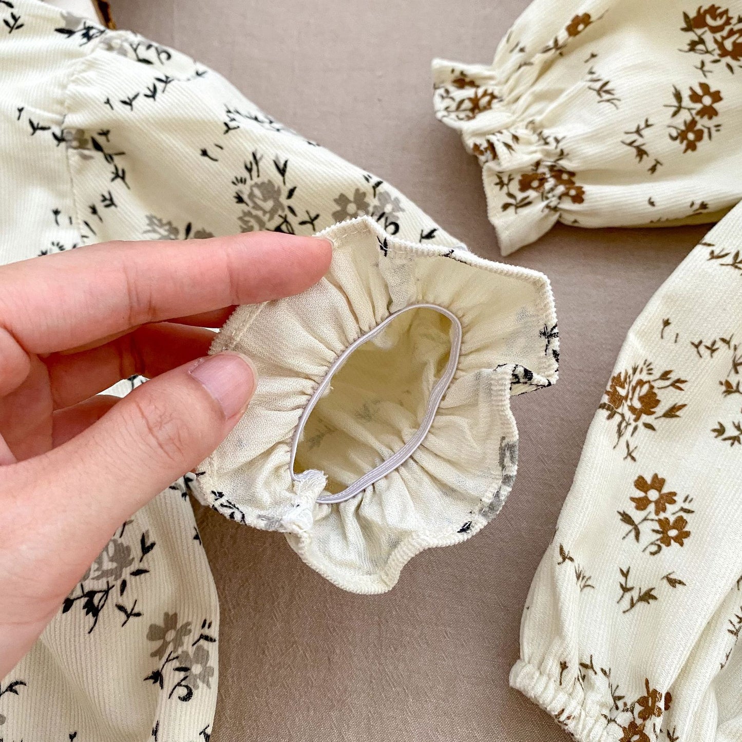 Autumn Floral Pattern Fashion Triangle Onesies, MyKids-USA®, Baby One-Pieces, MyKids-USA - - - - - - -