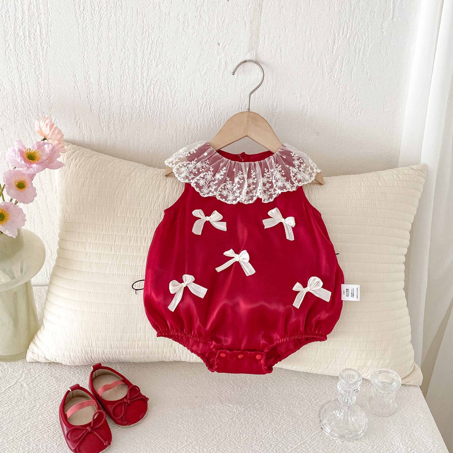 Summer Arrival Baby Girls Cute Butterfly-bows Pattern Sleeveless Onesies, MyKids-USA®, Baby One-Pieces, MyKids-USA - - - - - - -