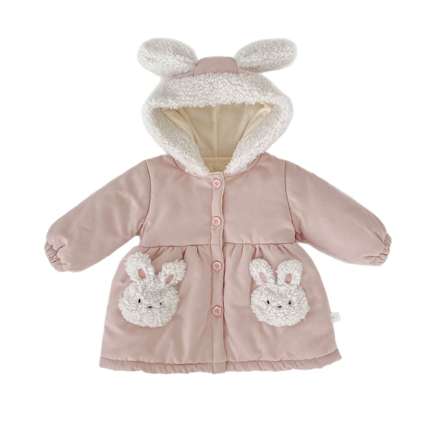 Winter Arrival Baby Kids Girls Rabbits Pattern Long Sleeves Fleece-Lined Coat, MyKids-USA®, Baby & Toddler Coats & Jackets, MyKids-USA - - - - - - -