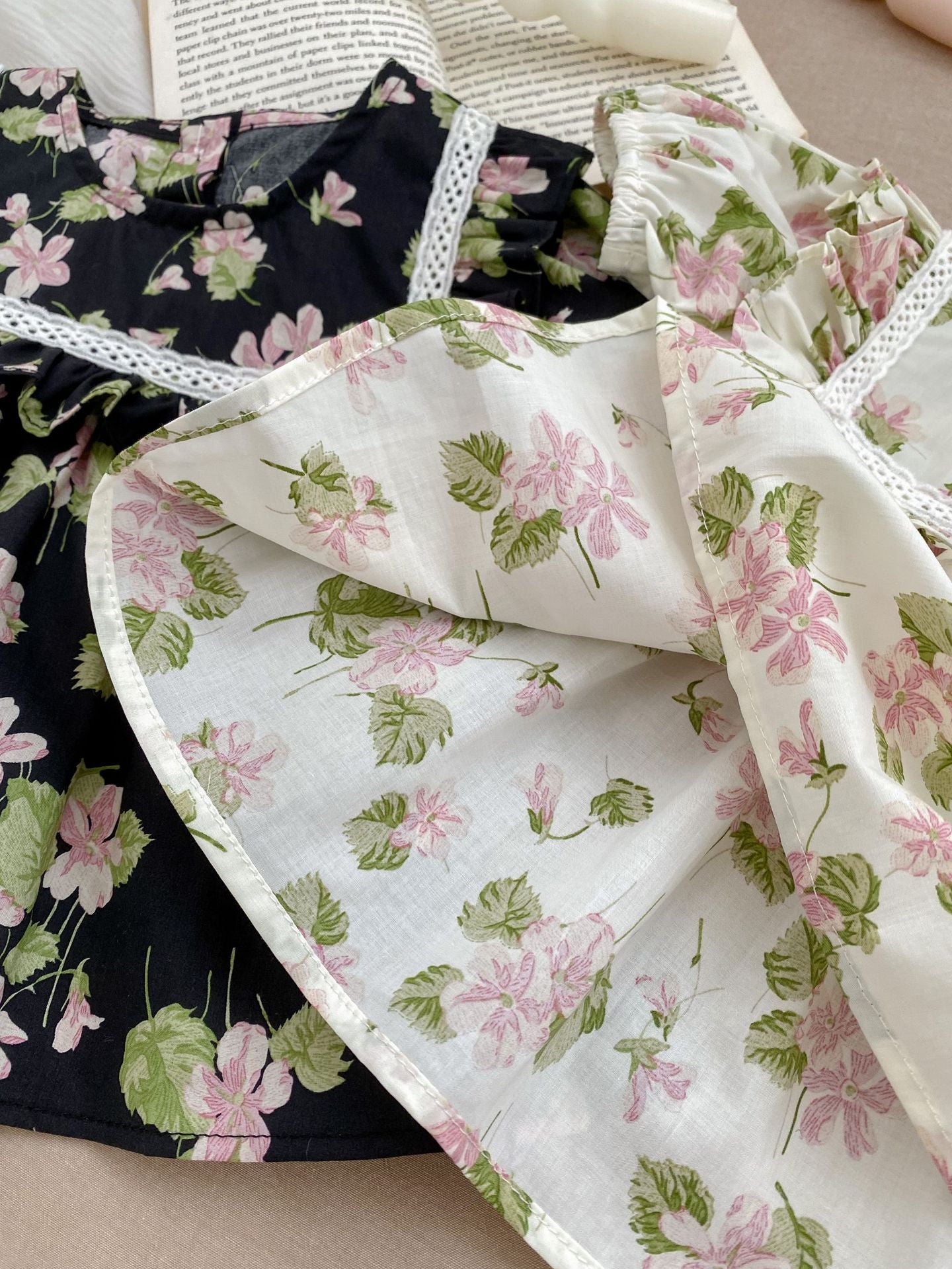 Summer Baby Kids Girls Comfortable Floral Pattern Short Sleeves Dress And Shorts Clothing Set/Onesies, MyKids-USA®, Baby & Toddler Outfits, MyKids-USA - - - - - - -