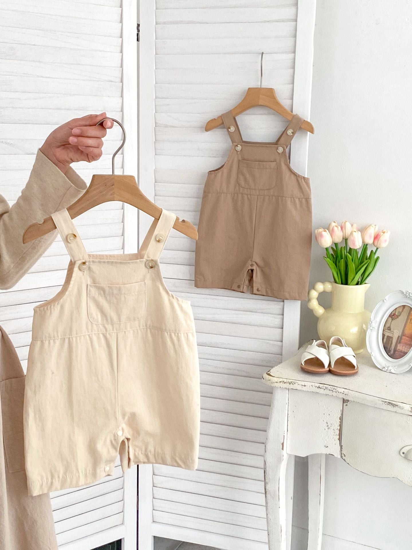 Arrival Summer Baby Kids Unisex Solid Color Cotton Overalls Onesies, MyKids-USA®, Baby One-Pieces, MyKids-USA - - - - - - -