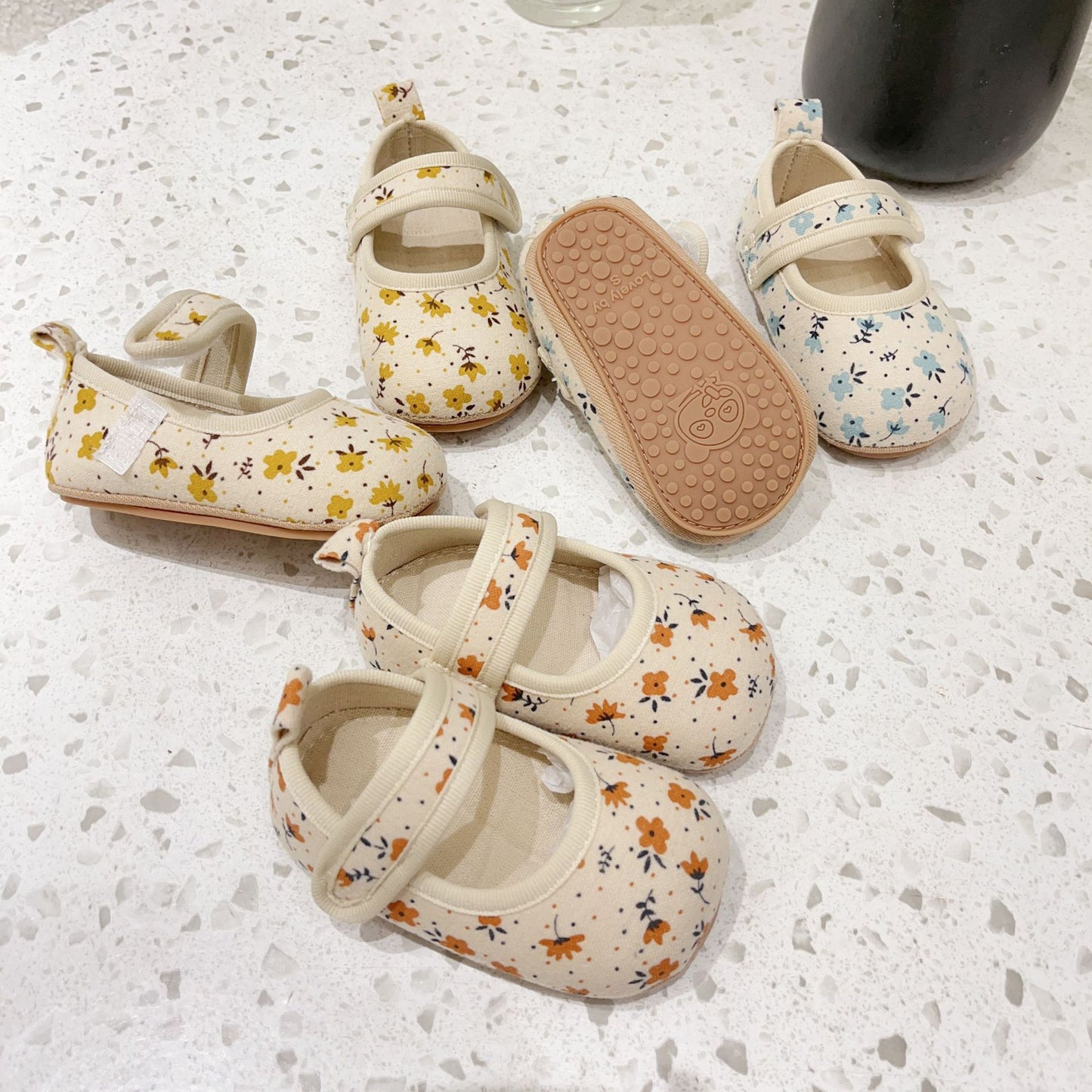Floral Design Baby Girl Toddler Shoes, MyKids-USA®, Shoes, MyKids-USA - - - - - - -