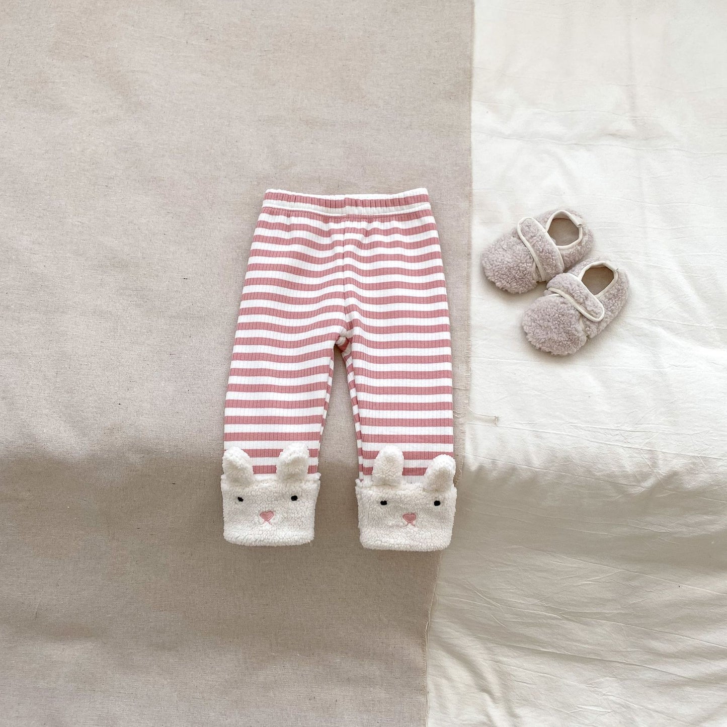 Winter Baby Kids Girls Long Sleeves Cartoon Pattern Fluffy Hoodies and Striped Pants Clothing Set, MyKids-USA®, Baby & Toddler Outfits, MyKids-USA - - - - - - -