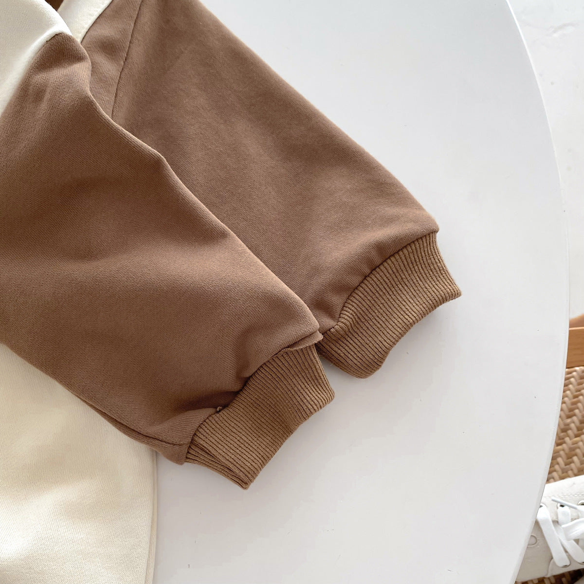 Autumn Arrival Baby Unisex Long Sleeves Teddy Bear Pattern Color Patchwork Rompers, MyKids-USA®, Baby One-Pieces, MyKids-USA - - - - - - -