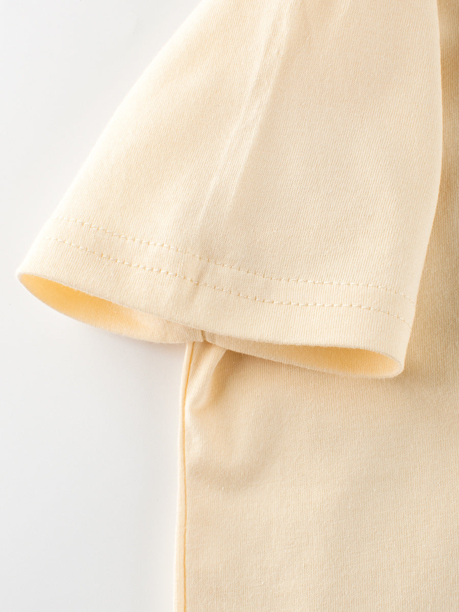 Letters Print Girls’ T-Shirt In European And American Style For Summer, MyKids-USA®, Baby & Toddler Tops, MyKids-USA - - - - - - -