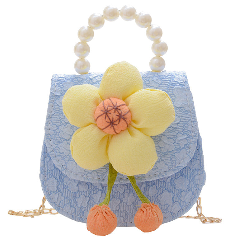 Children Girl Floral Pattern Cute Crossbody Bags, MyKids-USA®, Cross Body Bags, MyKids-USA - Size/Age - Average Size (0-12Y) - Color - Blue - - - JM2210301245-C