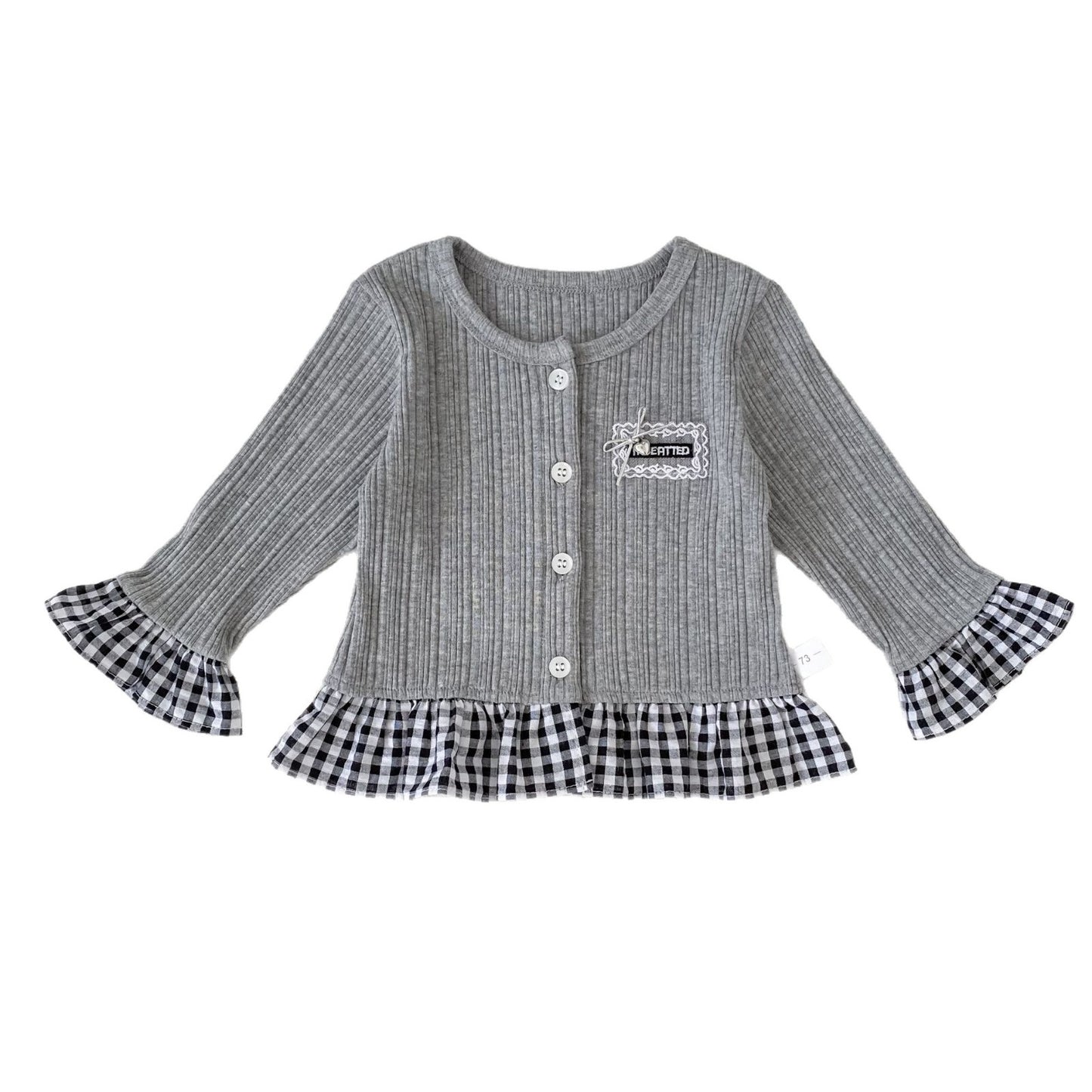 Spring Arrival Baby Girls Color Patchwork Long Sleeves Single Breasted Top, MyKids-USA®, Baby & Toddler Tops, MyKids-USA - - - - - - - .