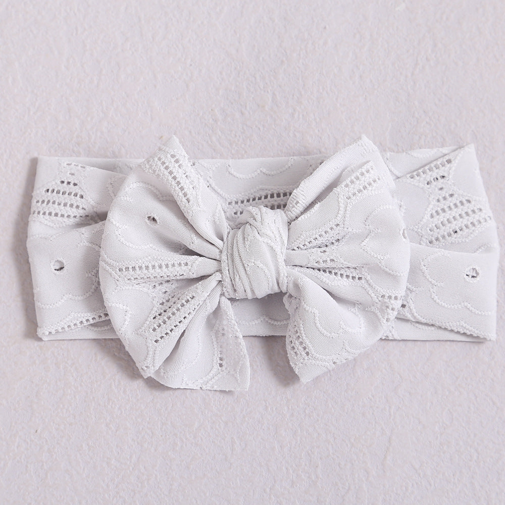 Baby Solid Color Hollow Out Thin Breathable Bow Tie Hot Sale Headband, MyKids-USA®, Hair Pins, Claws & Clips, MyKids-USA - Size/Age - Average Size (0-8Y) - Color - Grey - - - TR2404201407-B.