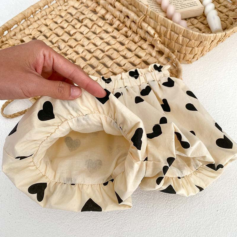 Arrival For Summer: Heart Print Camisole Dress And Shorts Set, MyKids-USA®, Baby & Toddler Outfits, MyKids-USA - - - - - - -