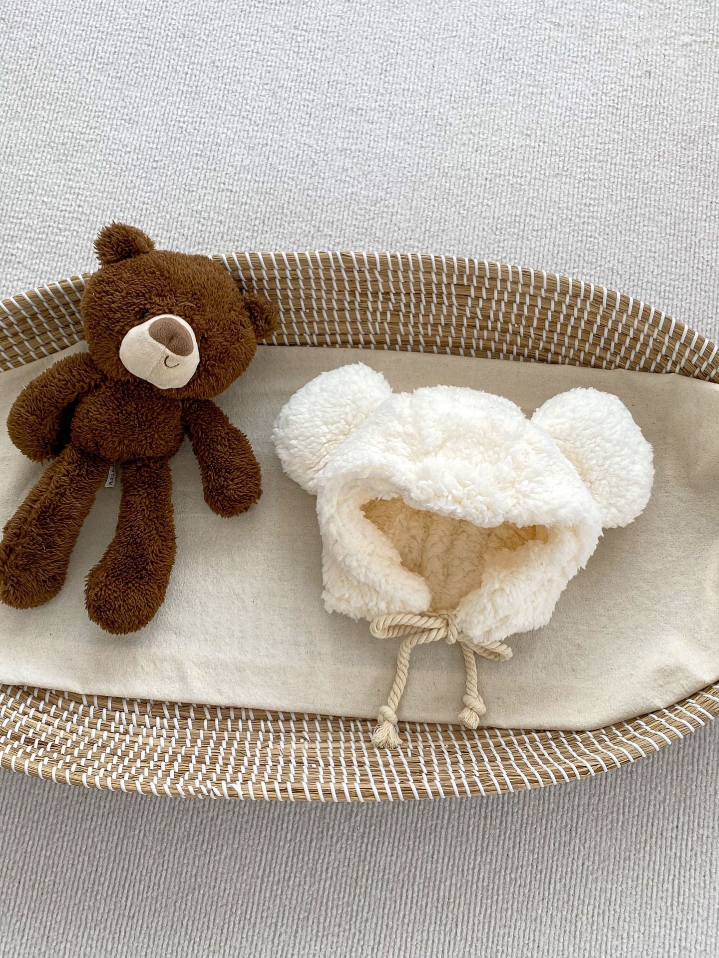 Winter Infant Baby Boys And Girls Solid Fluffy Thermal Hats, MyKids-USA®, Hat, MyKids-USA - Size/Age - Average Size (1-4Y) - Color - Beige - - - TR2311210932-A