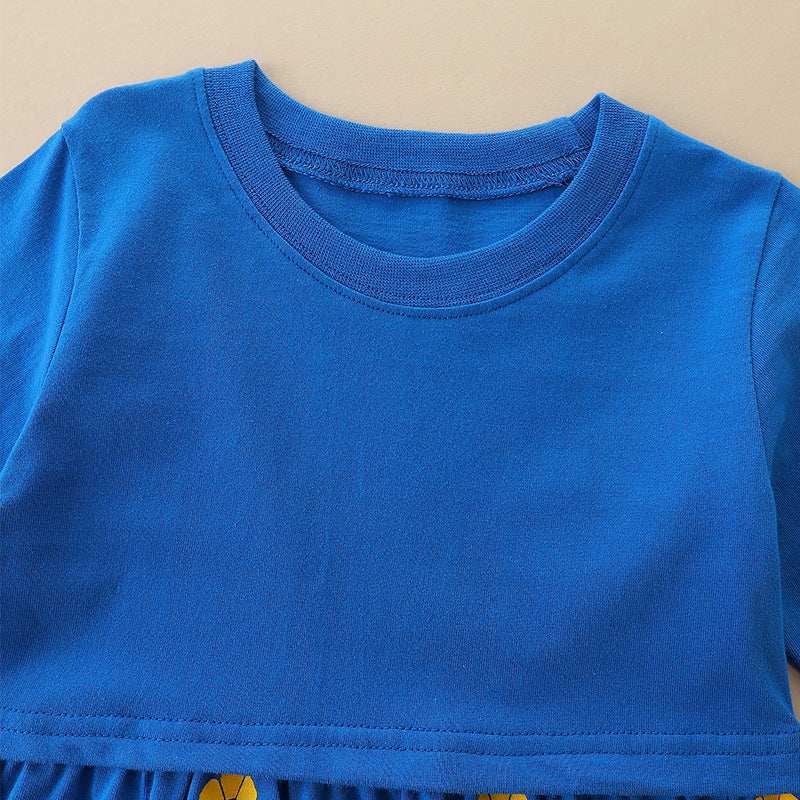 Girls’ European-American Style Floral/Polka Dots Cartoon Pattern Dress, MyKids-USA®, Baby & Toddler Dresses, MyKids-USA - - - - - - -