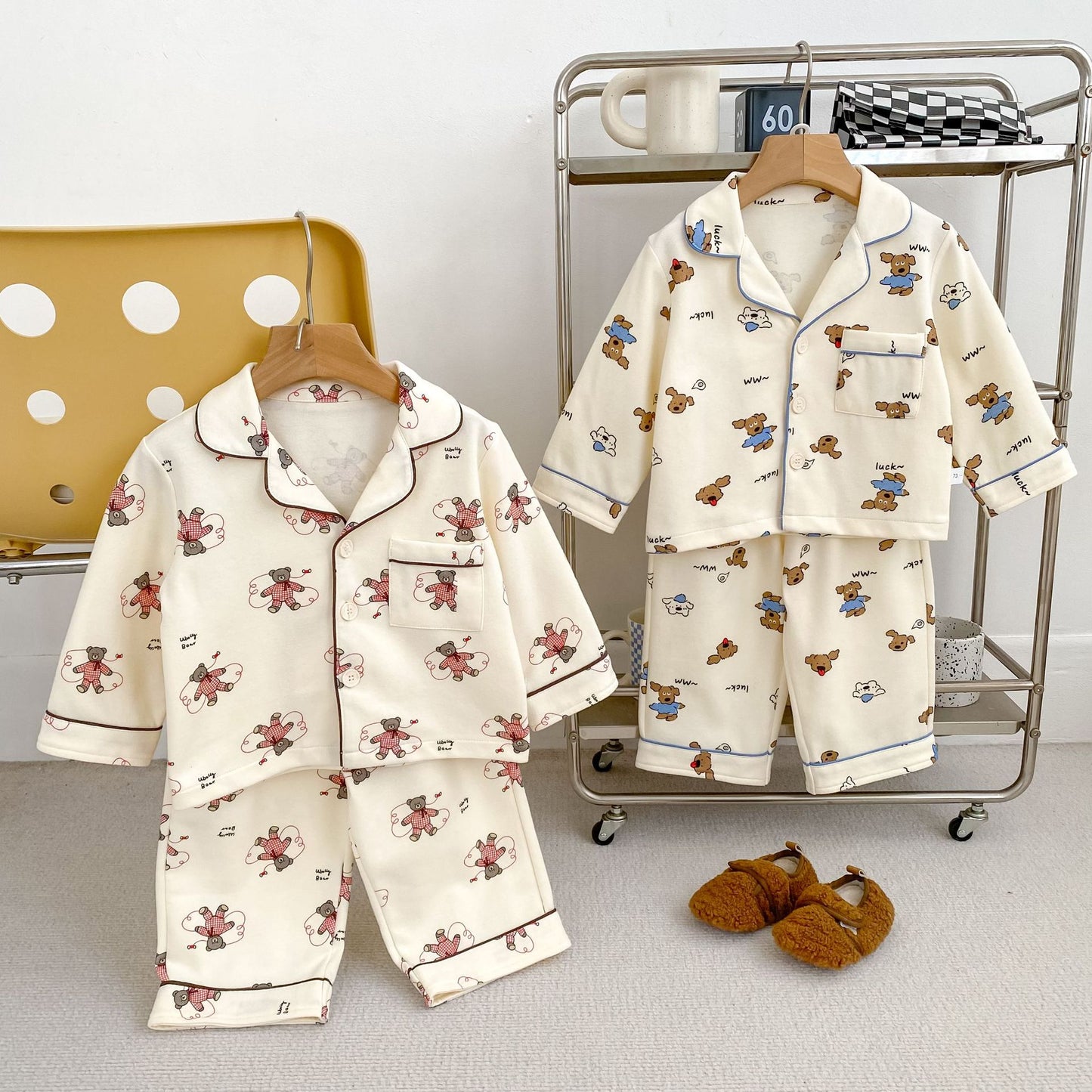 Winter and Autumn Baby Kids Long Sleeves Animals Cartoon Pattern Top and Pants Pajamas Clothing Set, MyKids-USA®, Pajamas, MyKids-USA - - - - - - -