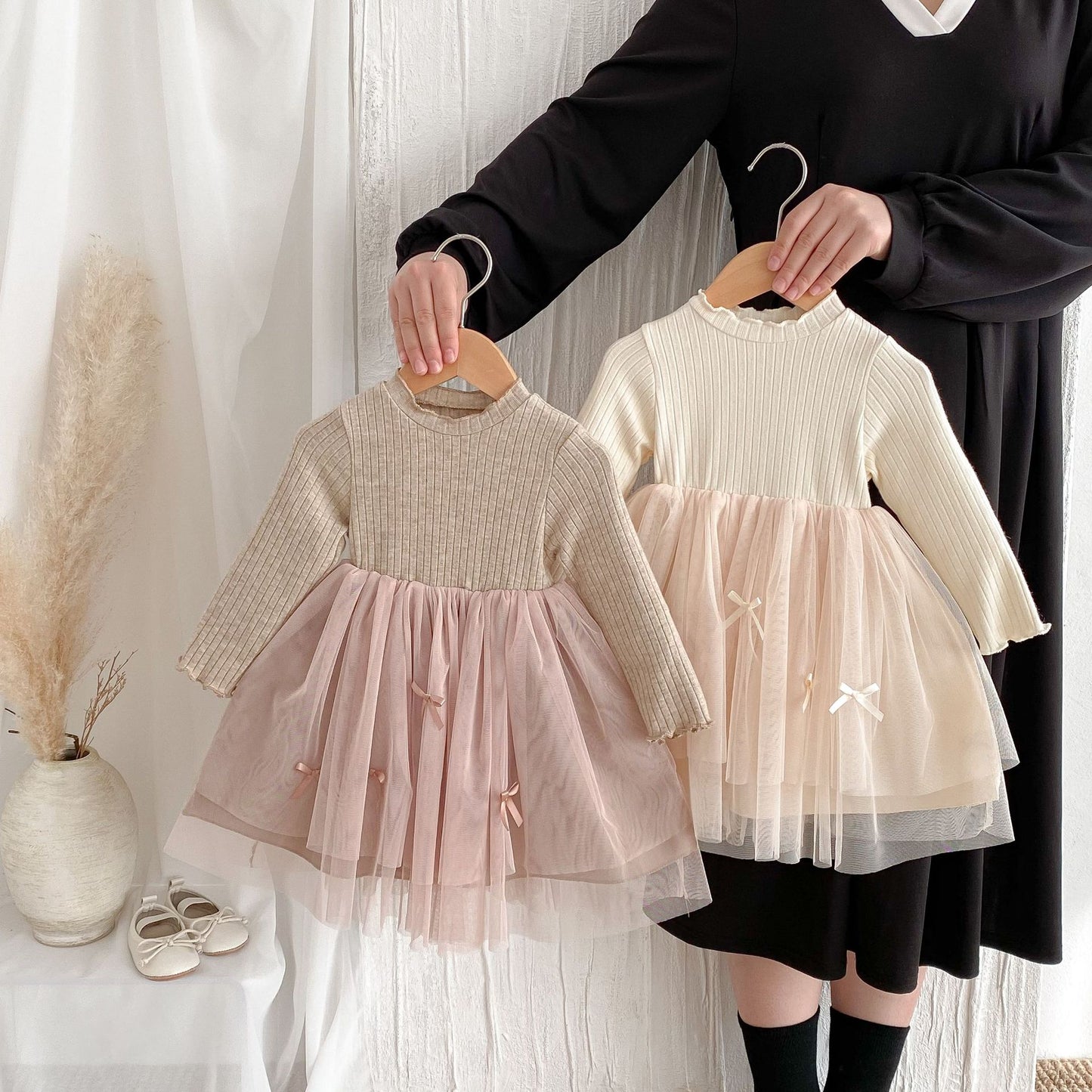 Autumn Hot Selling Baby Kids Girls Princess Long Sleeves Tulle Patchwork Dress with Butterfly, MyKids-USA®, Baby & Toddler Dresses, MyKids-USA - - - - - - -
