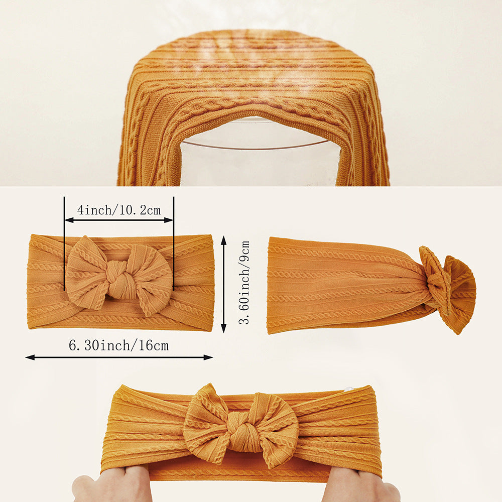 Soft Elastic Nylon Children's Butterfly Bow New Color Embroidered Baby Headband, MyKids-USA®, Headbands, MyKids-USA - - - - - - -