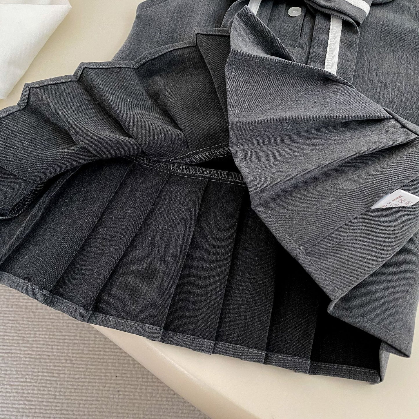 Autumn and Spring Baby Kids Girls Long Sleeves Solid Color Top and Sleeveless Preppy Dress Clothing Set, MyKids-USA®, Baby & Toddler Outfits, MyKids-USA - - - - - - - .