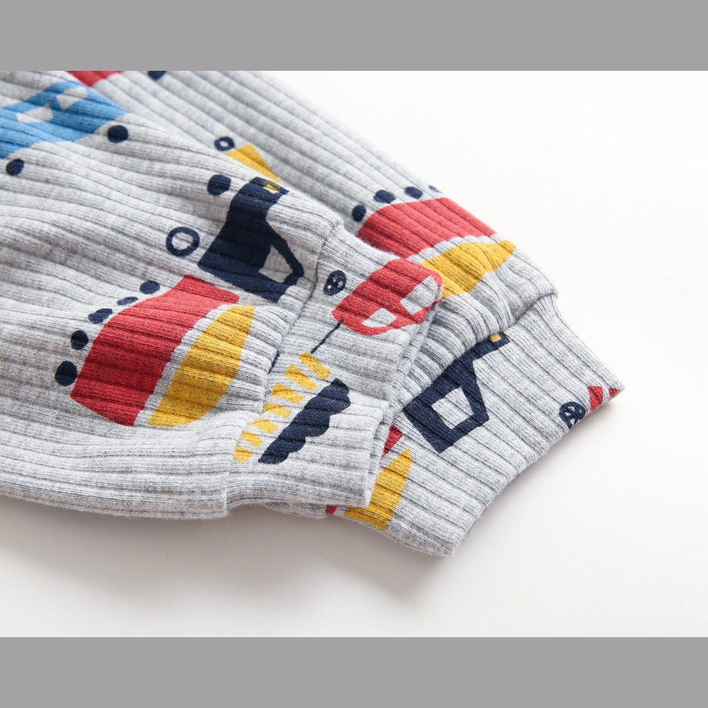 MyKids-USA® Baby Cartoon Graphic Soft Cotton Shirt Combo Pants Sets Tracksuit