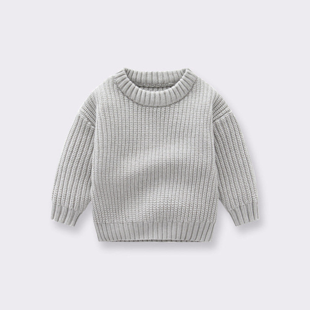 MyKids-USA® Baby Solid Color Handknit Design Quality Pullover Loose Sweater