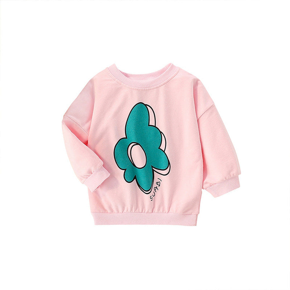 MyKids-USA® Baby Girl Floral Print Pattern Comfy Cotton Hoodies
