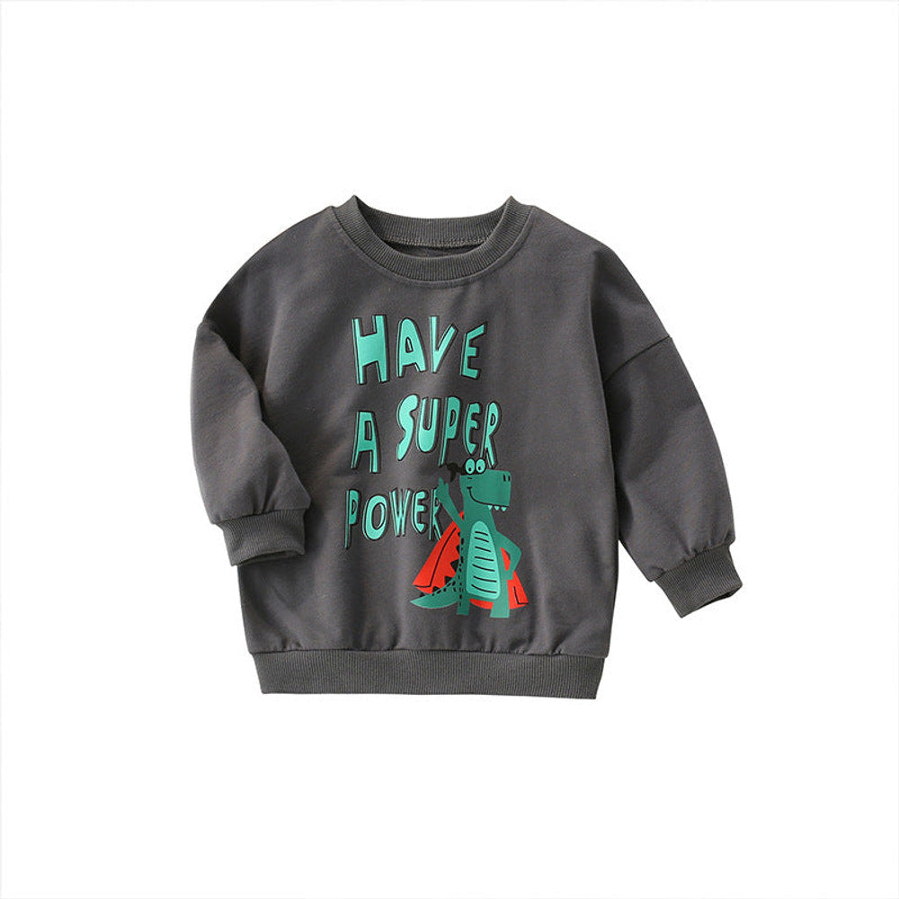 MyKids-USA® Baby Boy Cartoon Animal Pattern Pullover Cute Style Sweatshirt