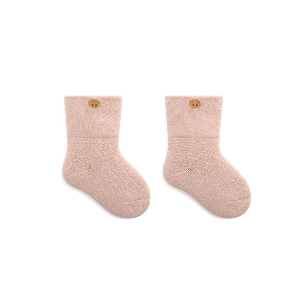 MyKids-USA® Baby Embroidered Pattern Thickened Warm Mid Tube Socks